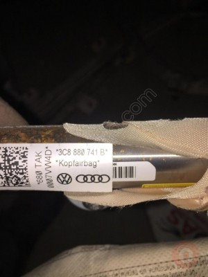 CC PASSAT PERDE TAVAN HAVA YASTIĞI SAĞ SOL 3C880741B