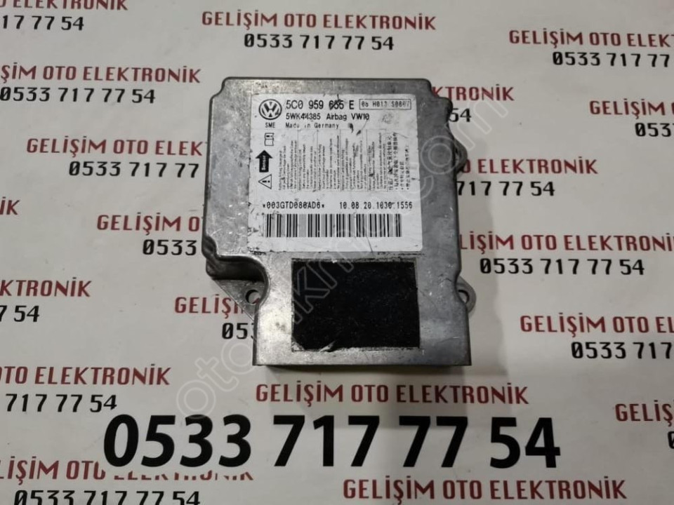 5C0959655E 5WK44385 VW JETTA AIRBAG BEYNİ