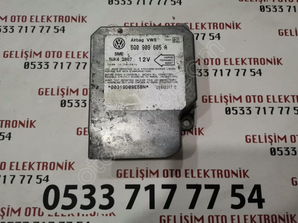 6Q0909605A 5WK42867 VW GOLF AIRBAG BEYNİ