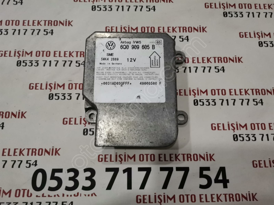 6Q0909605B 5WK42869 VW PASSAT AIRBAG BEYNİ