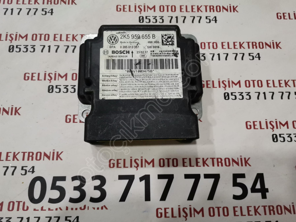 2K5959655B 0285012782 VW CADDY AİRBAG BEYNİ