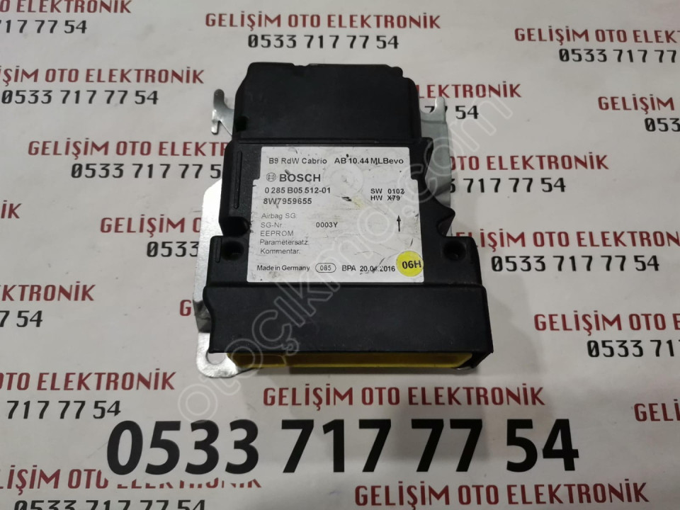 8W7959655 0285B05512-01 AUDI A5 AIRBAG BEYNİ