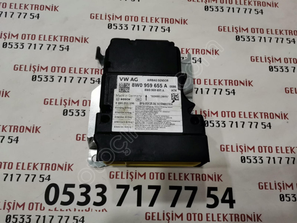 8W0959655A 0285011196 AUDİ A4 AİRBAG BEYNİ