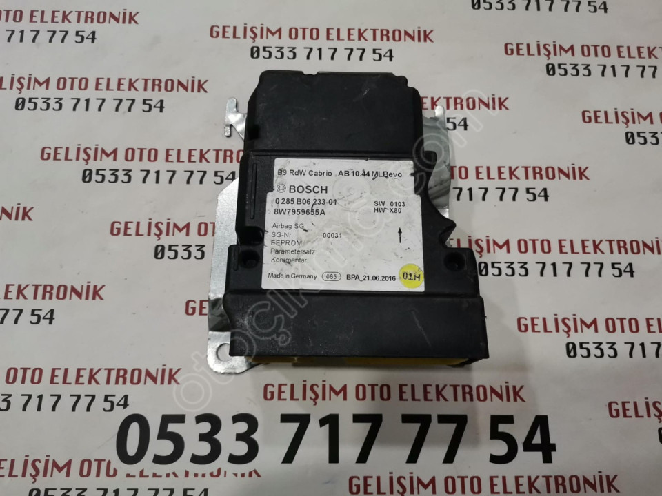 8W7959655A 0285B06233-01 AUDI A4 A5 B6 AIRBAG  BEYNİ
