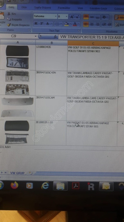 PASSAT 2001/2005 TORPİDO YOLCU TARAFI AIRBAG KAPAĞI