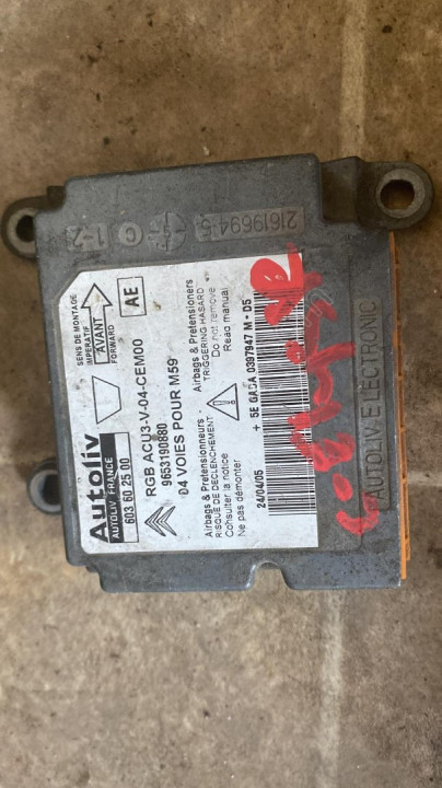 CİTROEN C-ELYSEE 9653190880 AİRBAG BEYNİ OTO FEDAİ