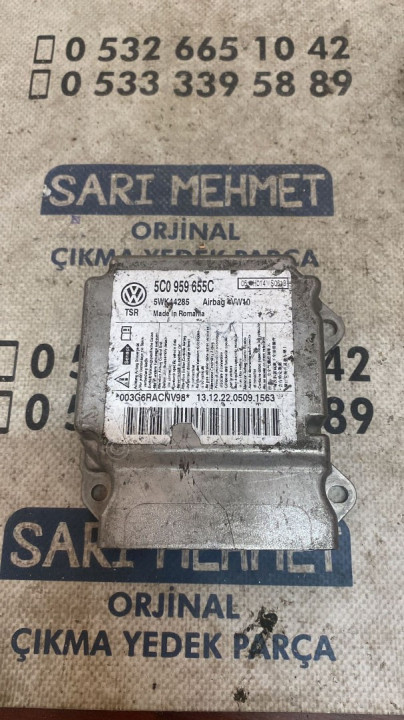 ÇIKMA VW JETTA  GOLF AİRBAG BEYNİ  5L0 959 655C