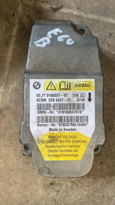 BMW E60 65.77 9160557-01 AİRBAG BEYNİ OTO FEDAİ