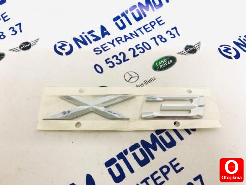 BMW X3 AMBLEMİ ORİJİNAL 51147362473