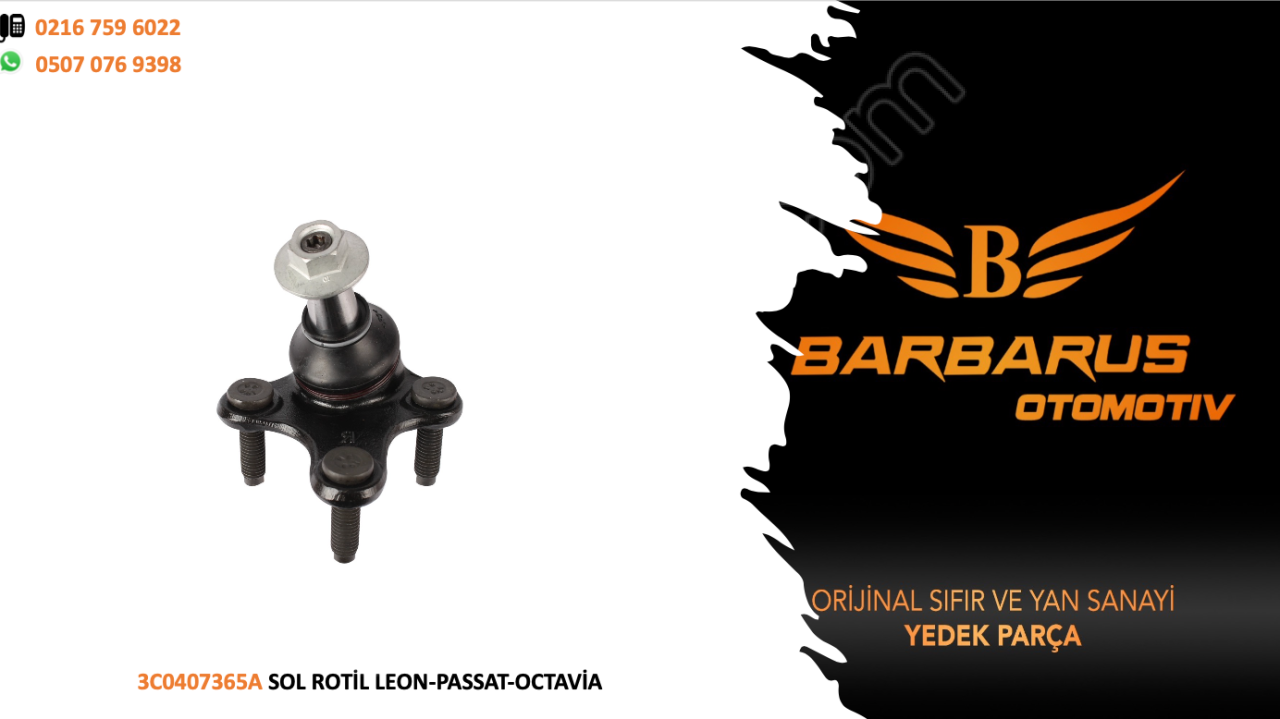 3C0407365A SOL ROTİL LEON-PASSAT-OCTAVİA