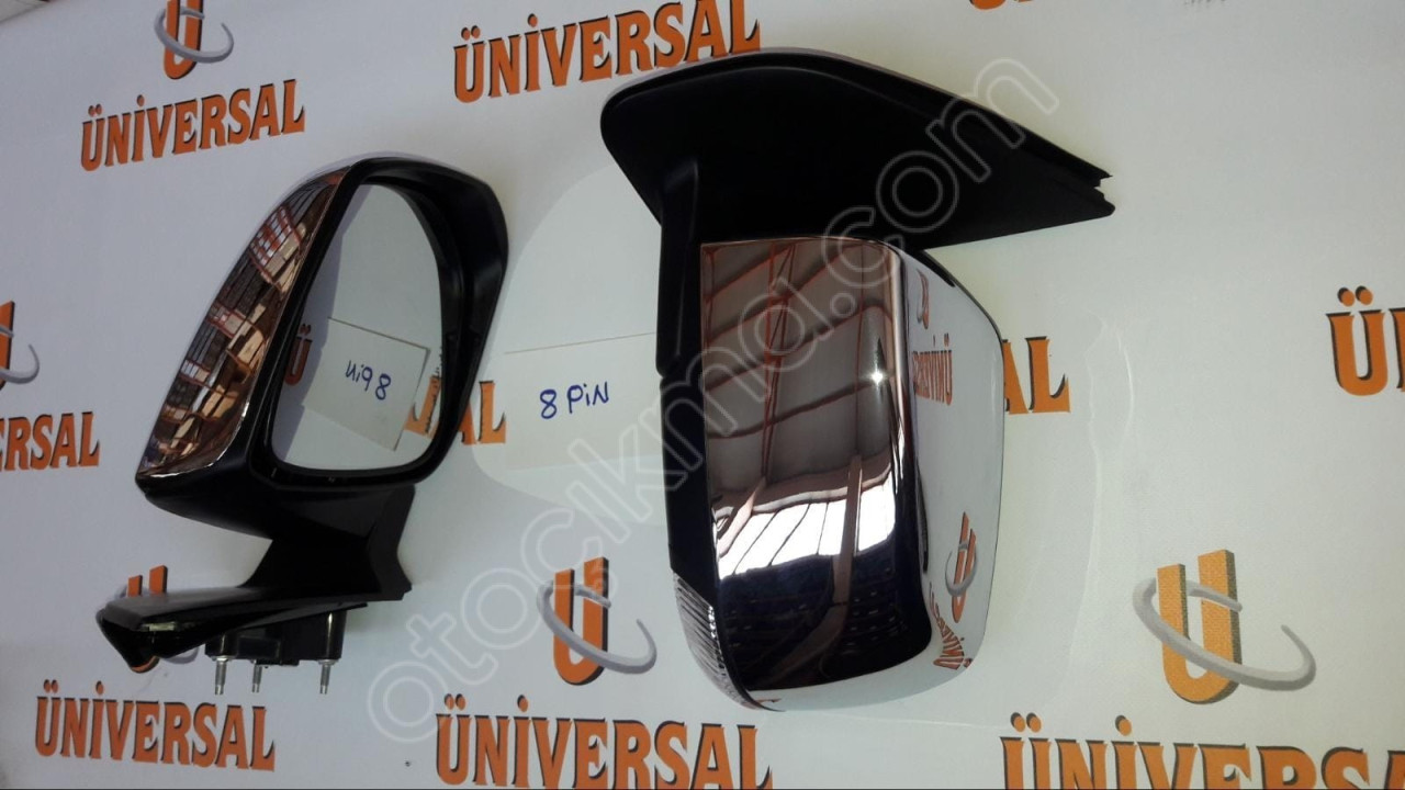 ISUZU DMAX SAĞ DİKİZ AYNASI KROM (ELEKTRİKLİ-SİNYALLİ-8FİŞ)