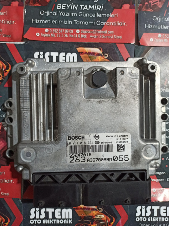 fiat doblo 1 6 multijet  beyin 0281018721 55247016