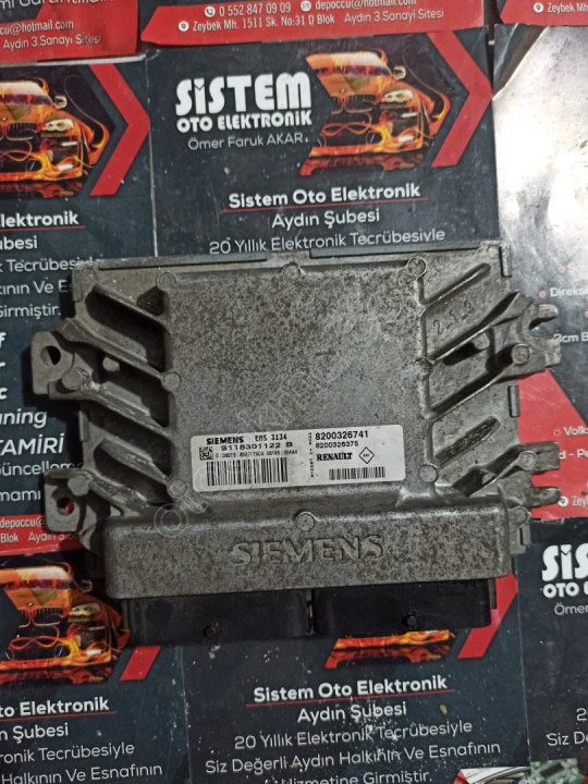 dacia logan motor beyni ems3134 8200326741