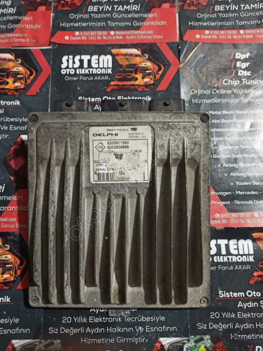 8200911560 dacia logan motor beyni