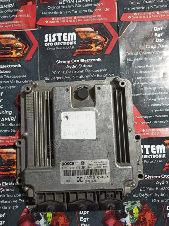0281018172 edc16cp33 renault kalos motor beyni