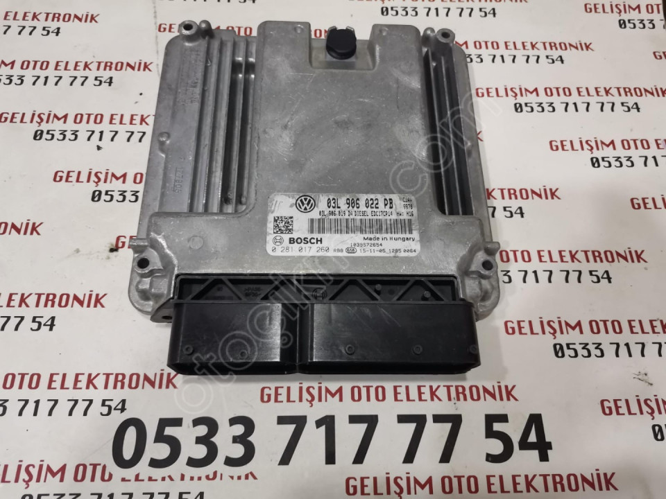 03L906022PB 0281017260 1039S72654 WV JETTA MOTOR BEYNİ