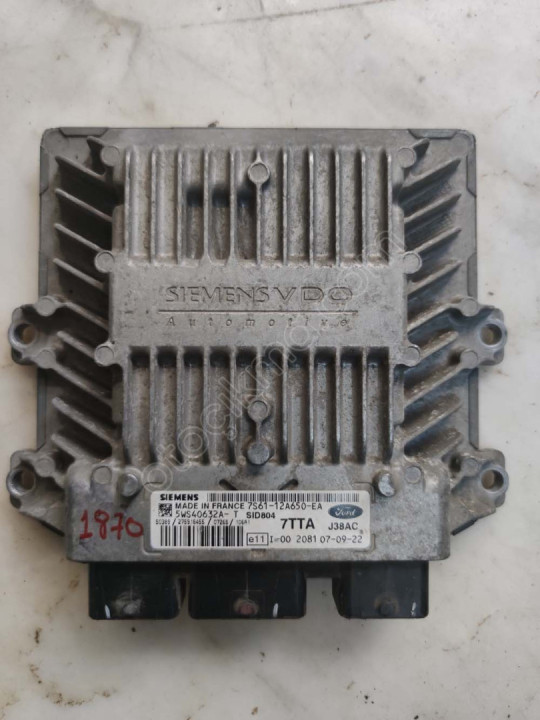 Ford Fiesta 1.4 TDCI Motor Beyni 7S61-12A650-EA 5WS40632A-T