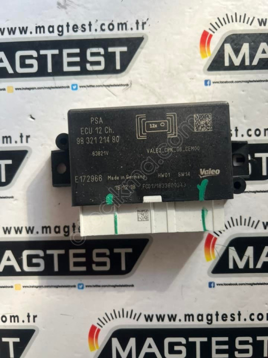 PDC sürücü modülü Peugeot 508 9832121480 PARK SENSOR BEYNI