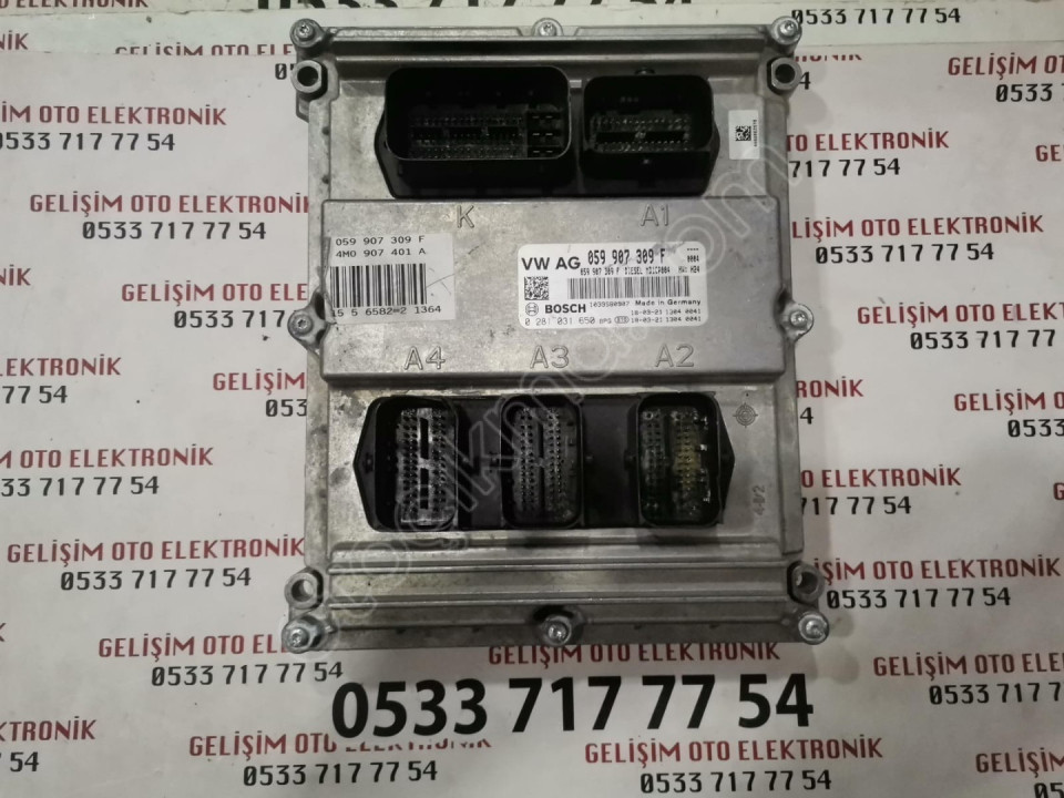 059907309F 0281031650 AUDİ Q7 MOTOR BEYNİ