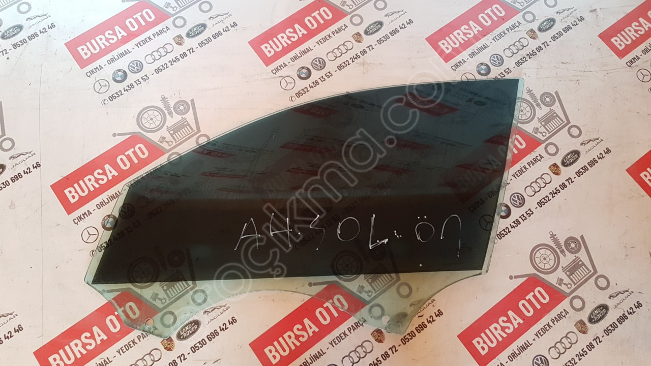 AUDİ A4 B8 SOL ÖN KAPI CAMI ORJINAL SÖKME