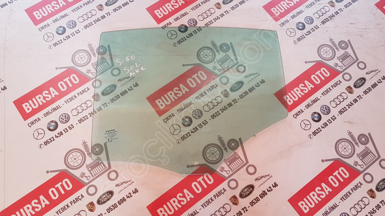 VOLVO S60 SOL ARKA KAPI CAMI ORJINAL SÖKME