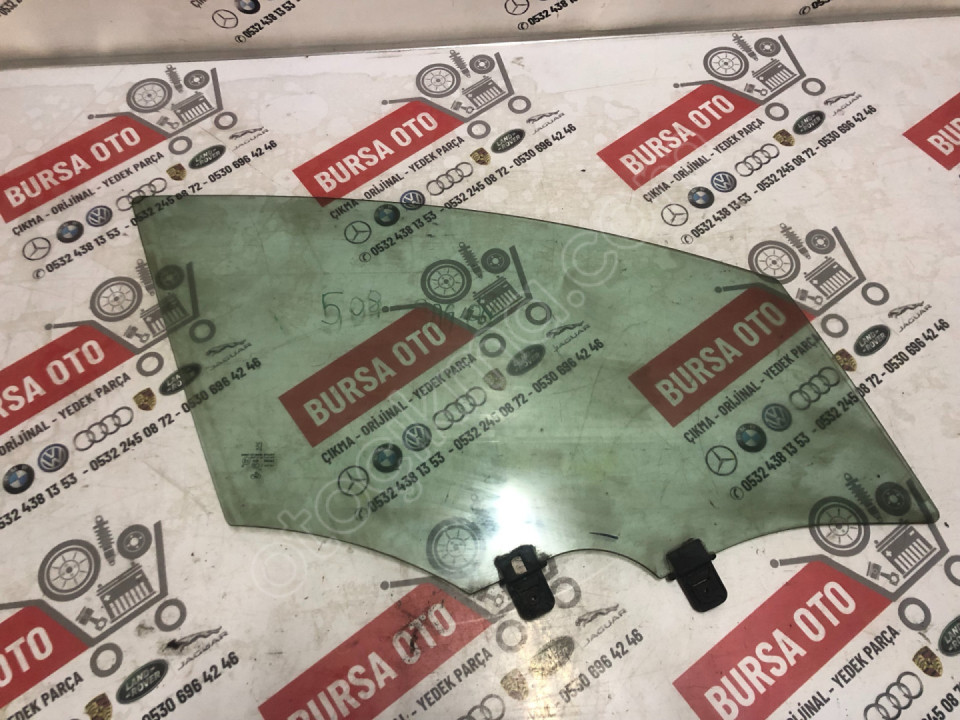 PEUGEOT 508 SAĞ ÖN KAPI CAMI ORJINAL SÖKME