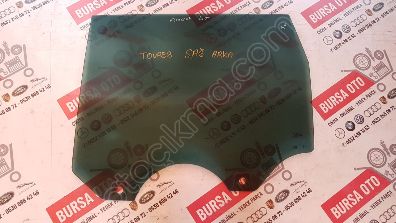 VOLKSWAGEN TOUAREG SAĞ ARKA KAPI CAMI ORJINAL SÖKME