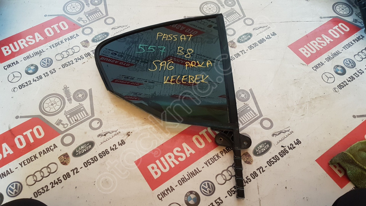 VW PASSAT B8 SAĞ ARKA KELEBEK CAM ORJINAL SÖKME