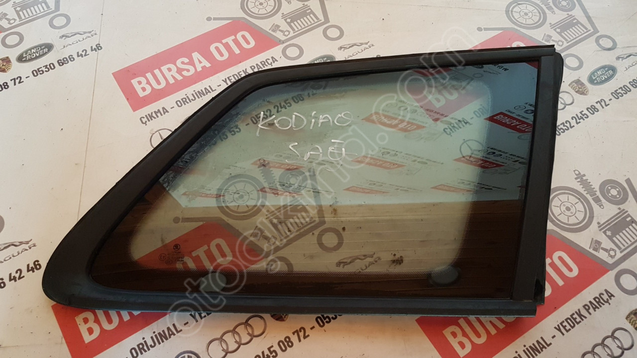 SKODA KODIAQ SAĞ ARKA KELEBEK CAM ORJINAL SÖKME