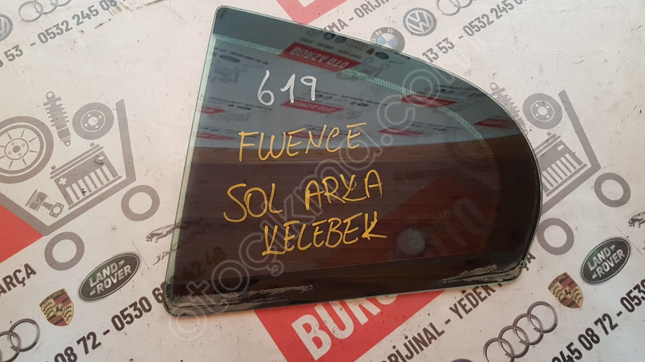 RENAULT FLUANCE SOL ARKA KELEBEK CAM ORJINAL SÖKME