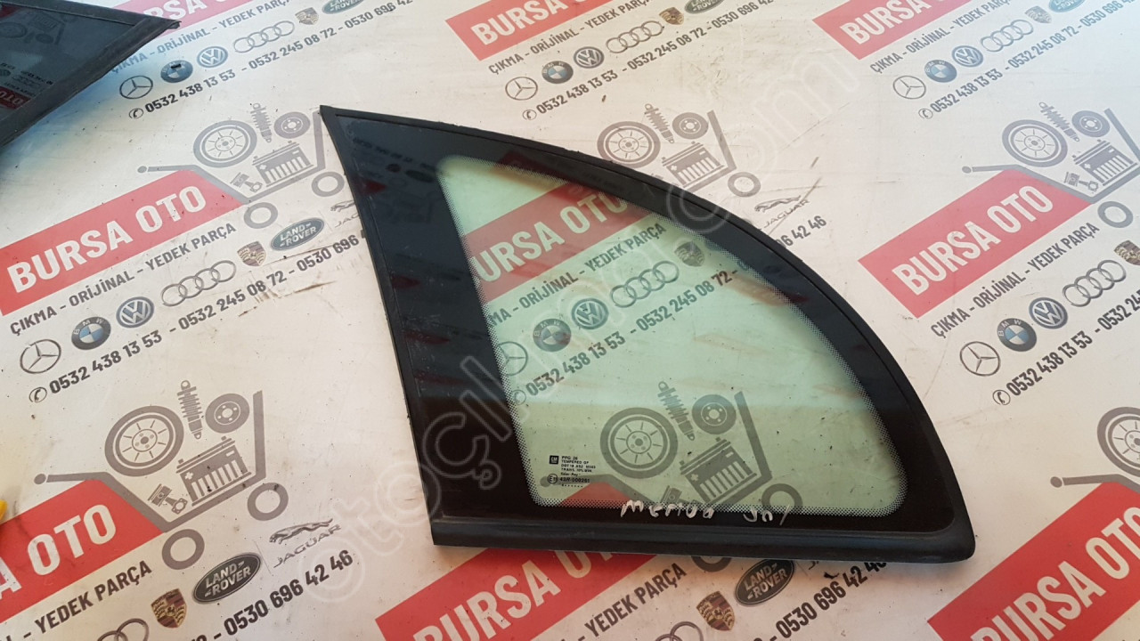 OPEL MERİVA SOL ARKA KELEBEK CAM ORJINAL SÖKME