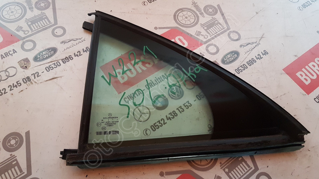 MERCEDES W221 SOL ARK KELEBEK CAM ORJINAL SÖKME