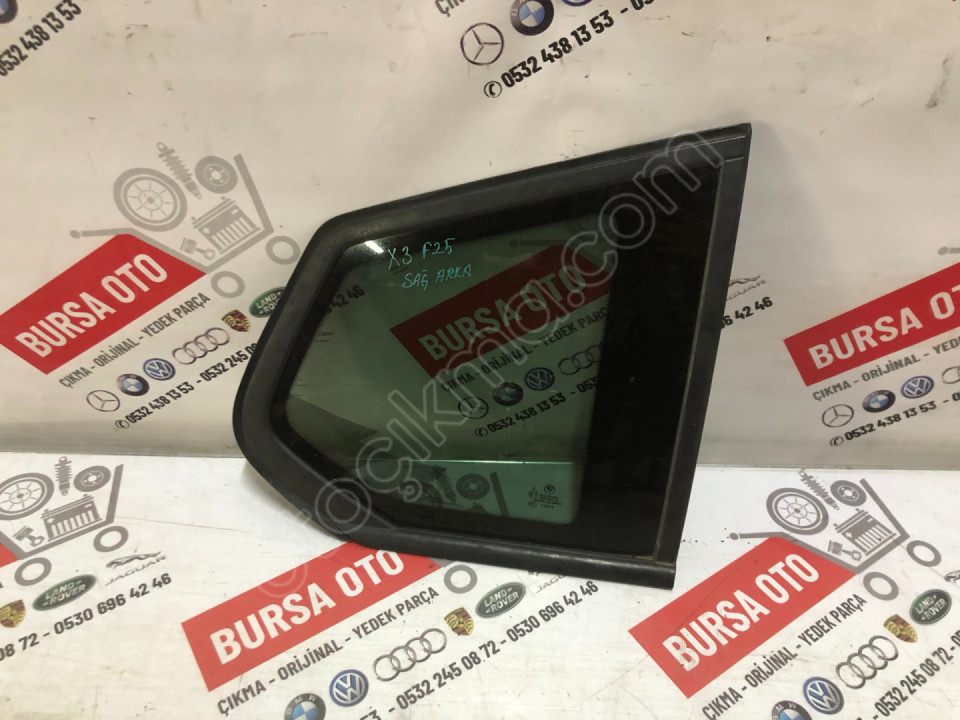 BMW X3 F25 SAĞ ARKA KELEBEK CAM ORJINAL SÖKME