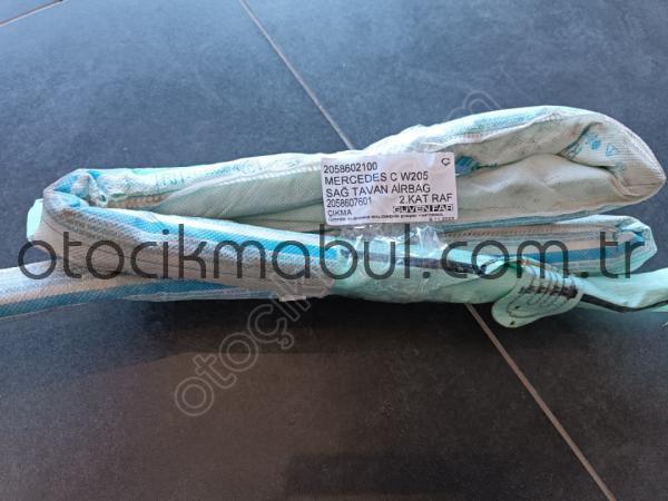 MERCEDES C W205 SAĞ TAVAN PERDE AİRBAG 2058607601 2058602100