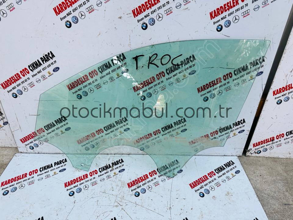 Volksvagen t.roc sol ön kapı camı (çıkma)