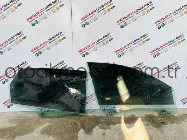 Renault megane 4 sağ ön arka kapı camı