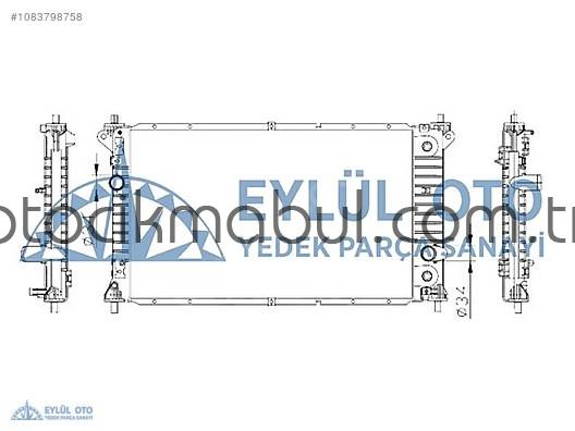 21310-34221 SU RADYATÖRÜ SSANGYONG KORANDO C 2.0XDI OTOMATİK