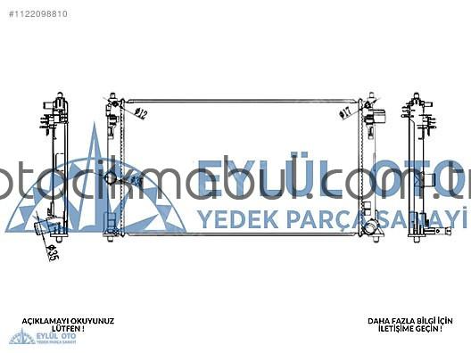 16400-0Y170 SU RADYATÖRÜ TOYOTA C-HR 1.8L HYBRIT 2017+,COROL