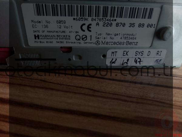 A2208703589001 w220 navigasyon disk sürücüsü