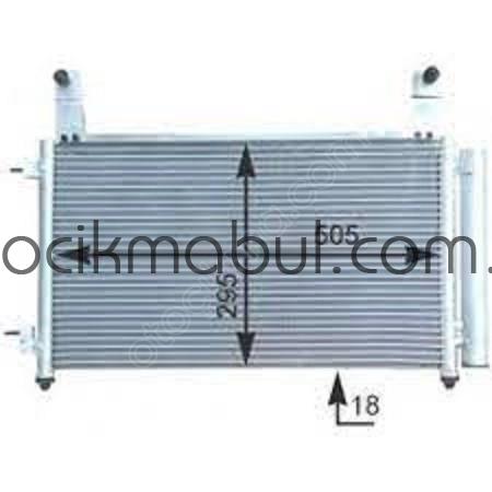 CHEVROLET SPARK-KLİMA RADYATÖRÜ 06/09 ( BRAZİNG) (96591582)