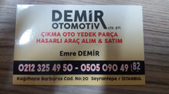 DEMİR OTOMOTİV ÇIKMA YEDEK PARÇA