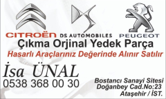 PEUGEOT CİTROEN  ÇIKMA SIFIR ORJİNAL YEDEK PARÇA